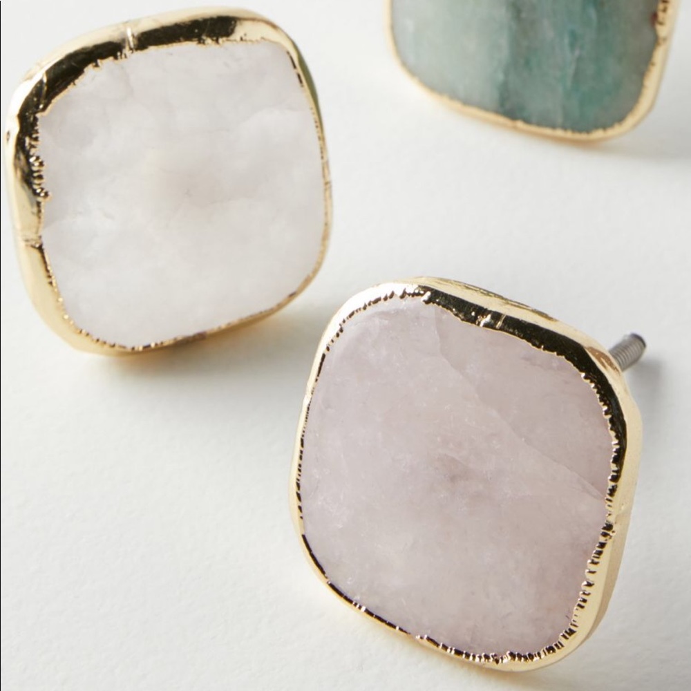 Brand New Anthropologie Agate Stone Knobs